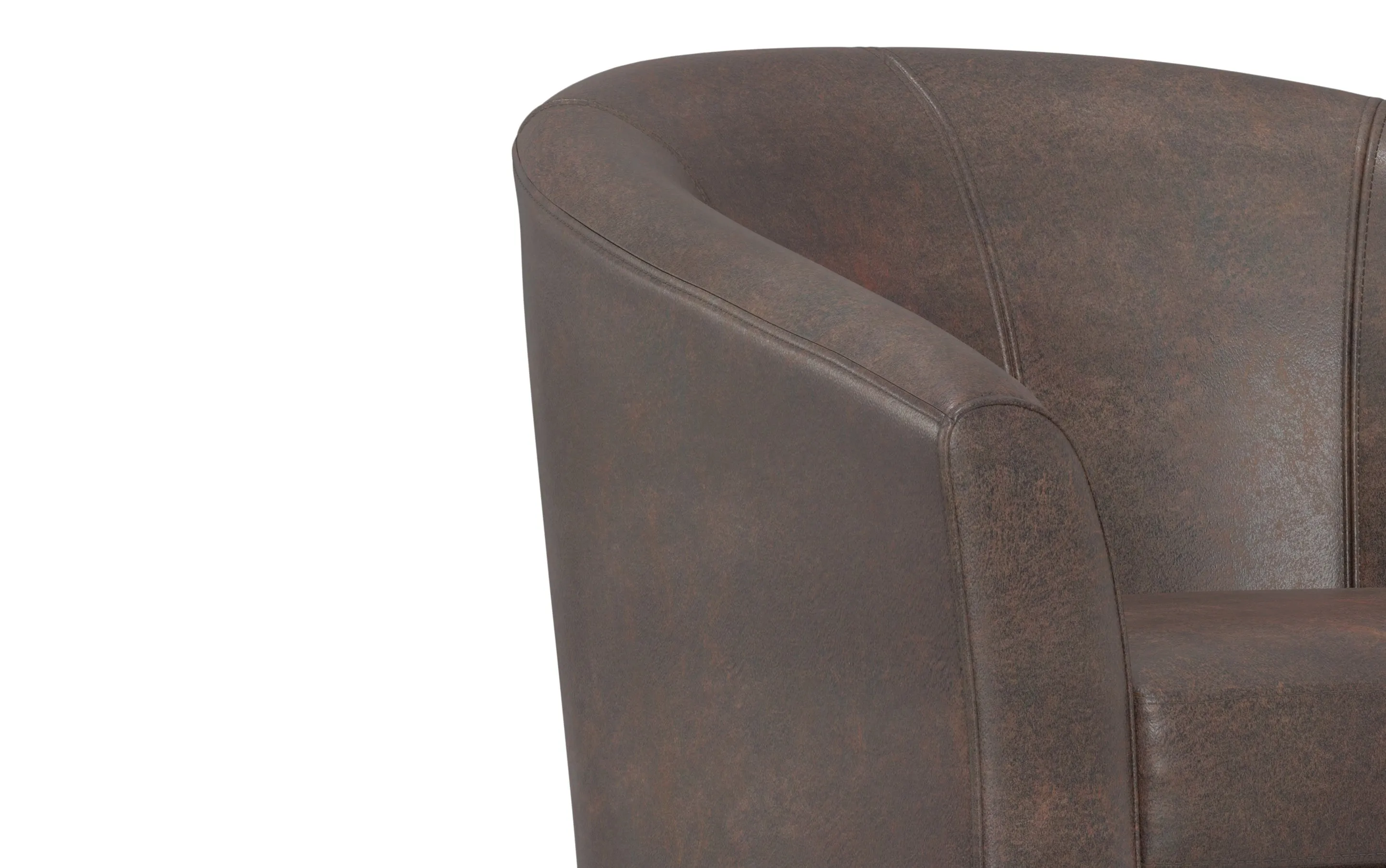 Austin Accent Chair in Distressed Vegan Leather