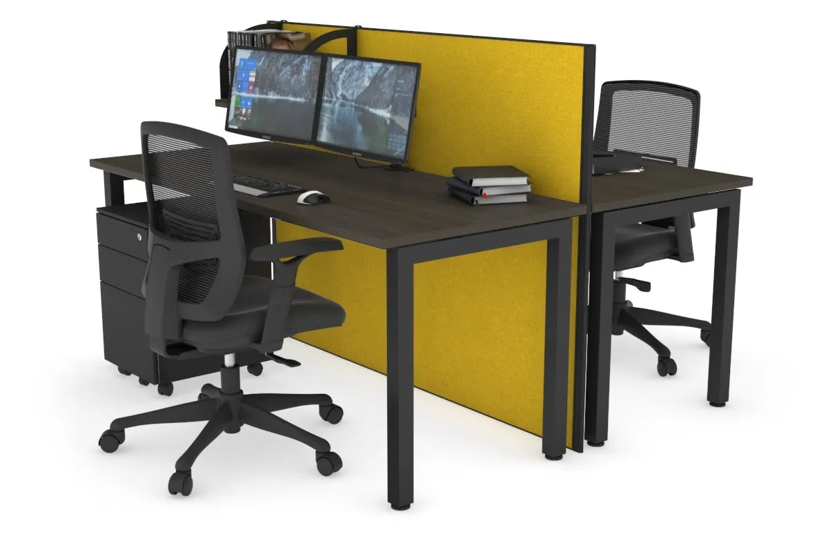 Horizon Quadro 2 Person Bench Square Legs Office Workstation [1400L x 700W]