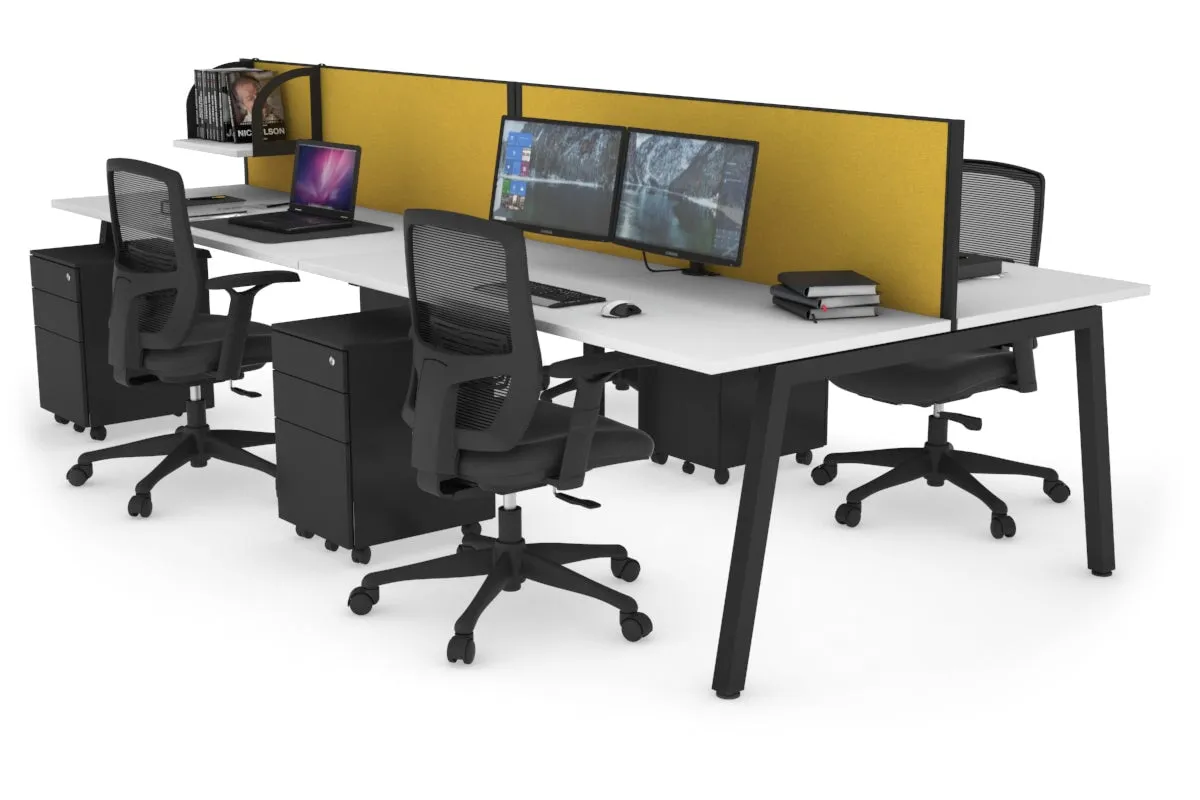 Quadro 4 Person Office Workstation [1200L x 700W]
