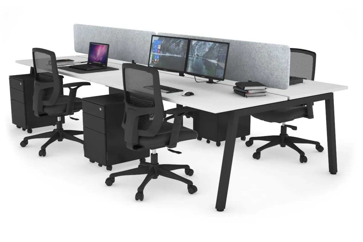 Quadro 4 Person Office Workstation [1200L x 700W]
