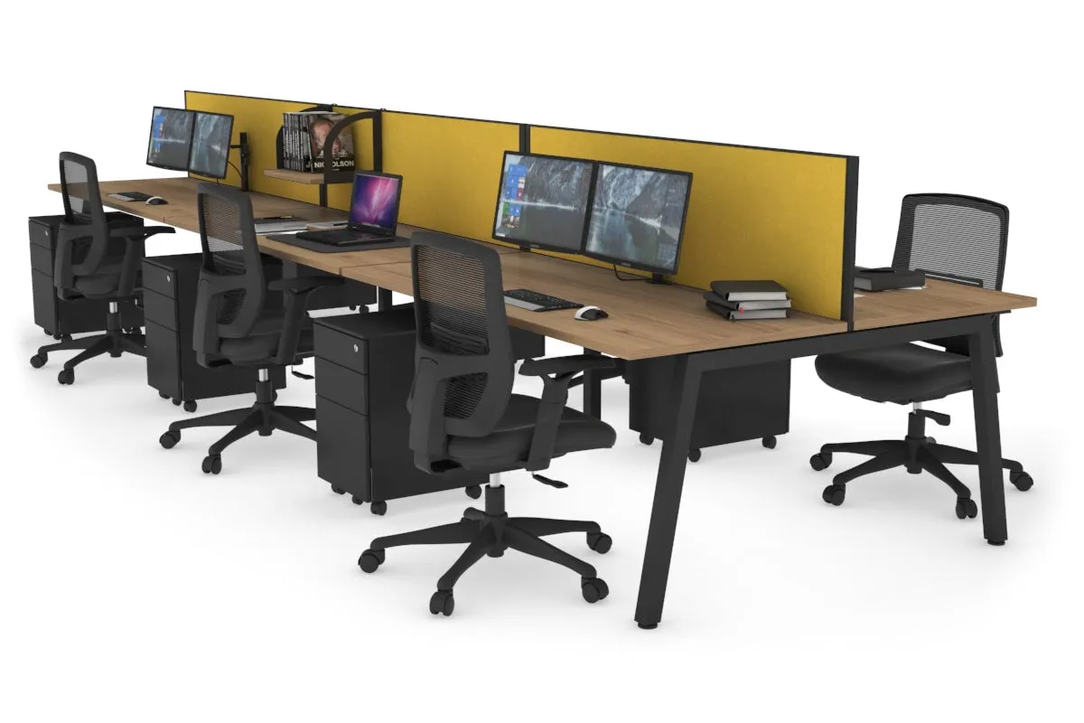 Quadro 6 Person Office Workstation [1200L x 700W]